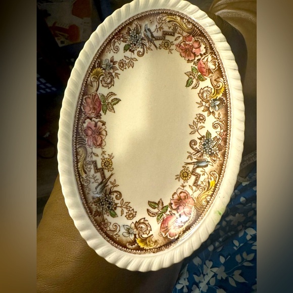Relish Dish -Devonshire -JohnsonBros England Pat. no 118579 8”inches long - Picture 1 of 2